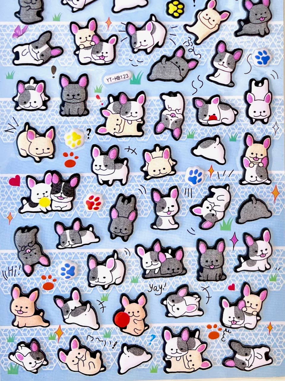 Dog Tiny Puffy Stickers
