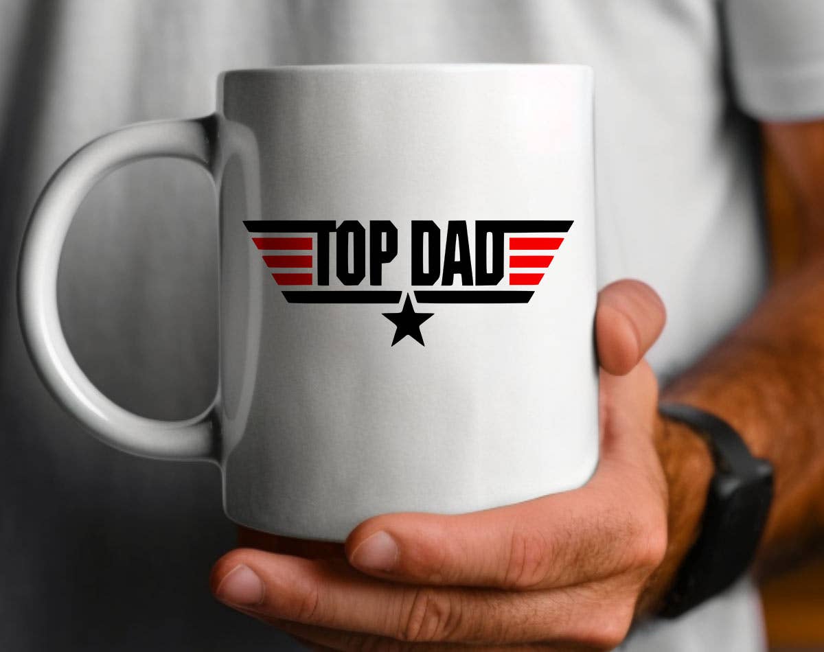 Top Dad - Funny Movie Father's Day Coffee Mug : 11oz White