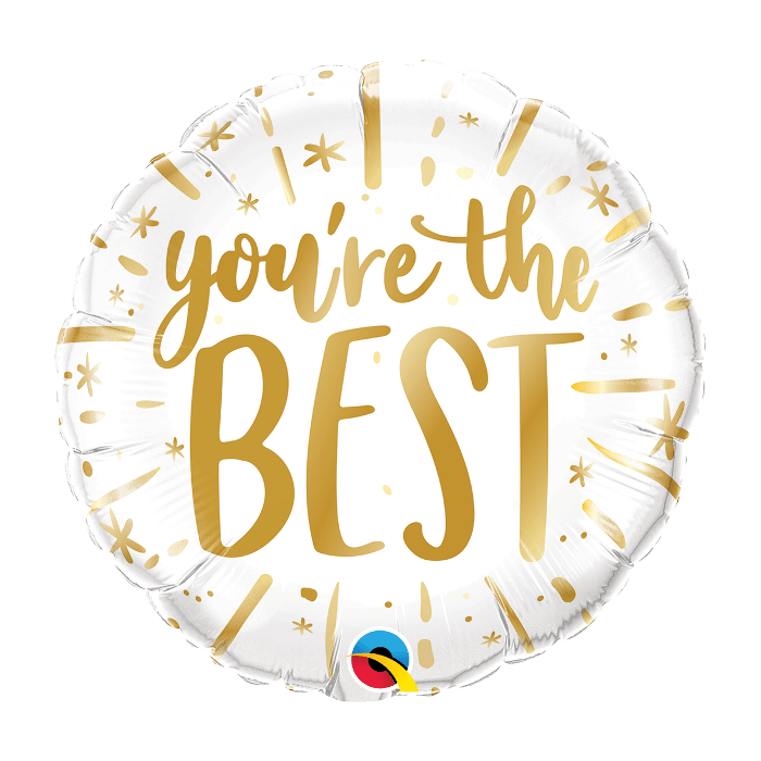 18" You're The Best Gold Balloon