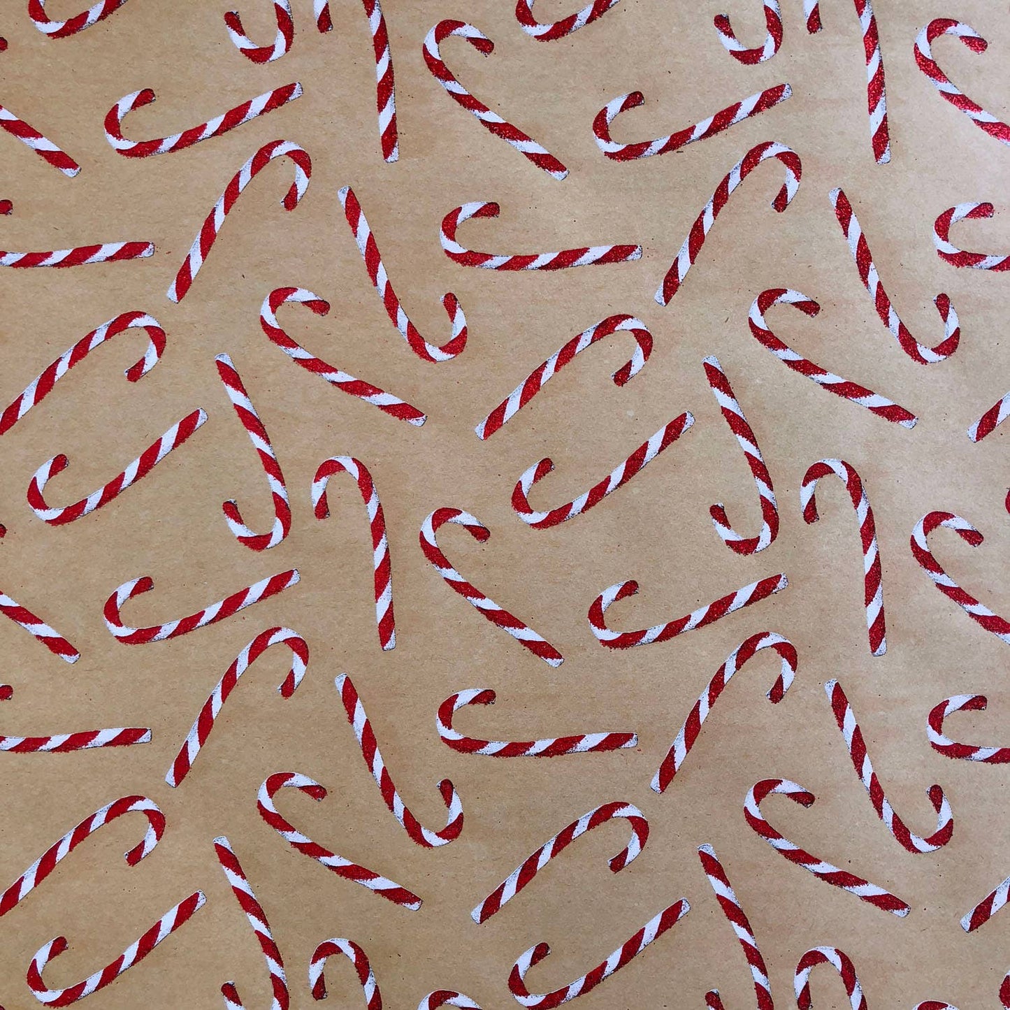 Candy Cane Glitter Wrap - Jumbo