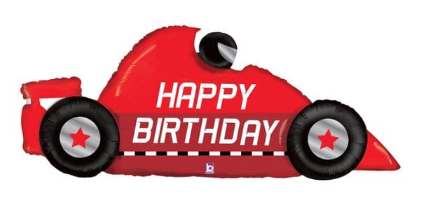 43" Happy Birthday Racing Car Balloon