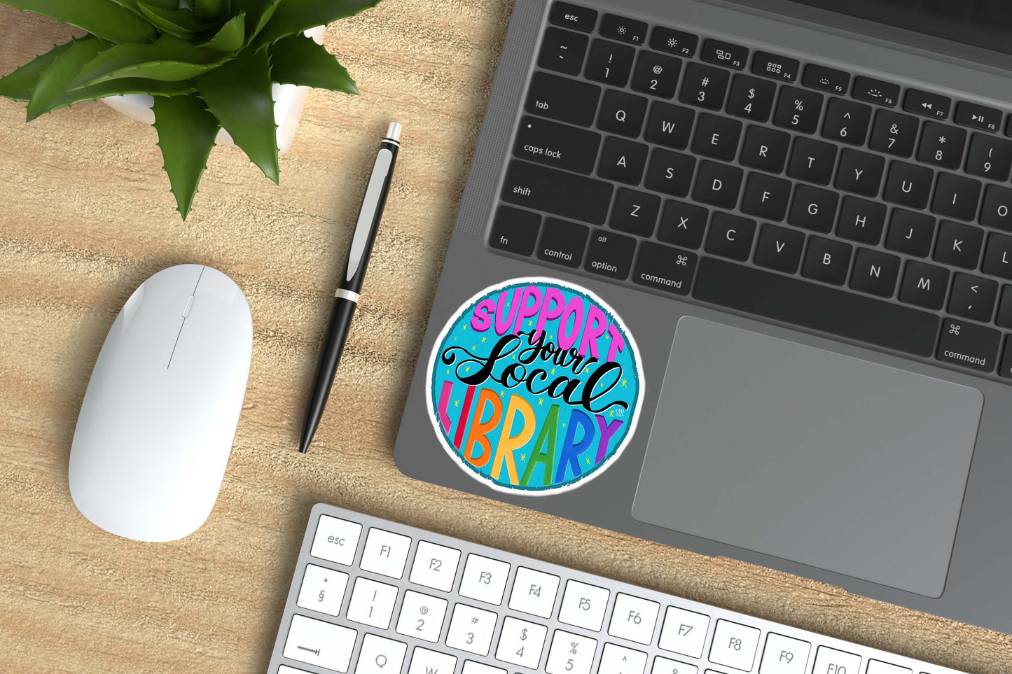 Support Your Local Library | Waterproof, Vinyl Sticker