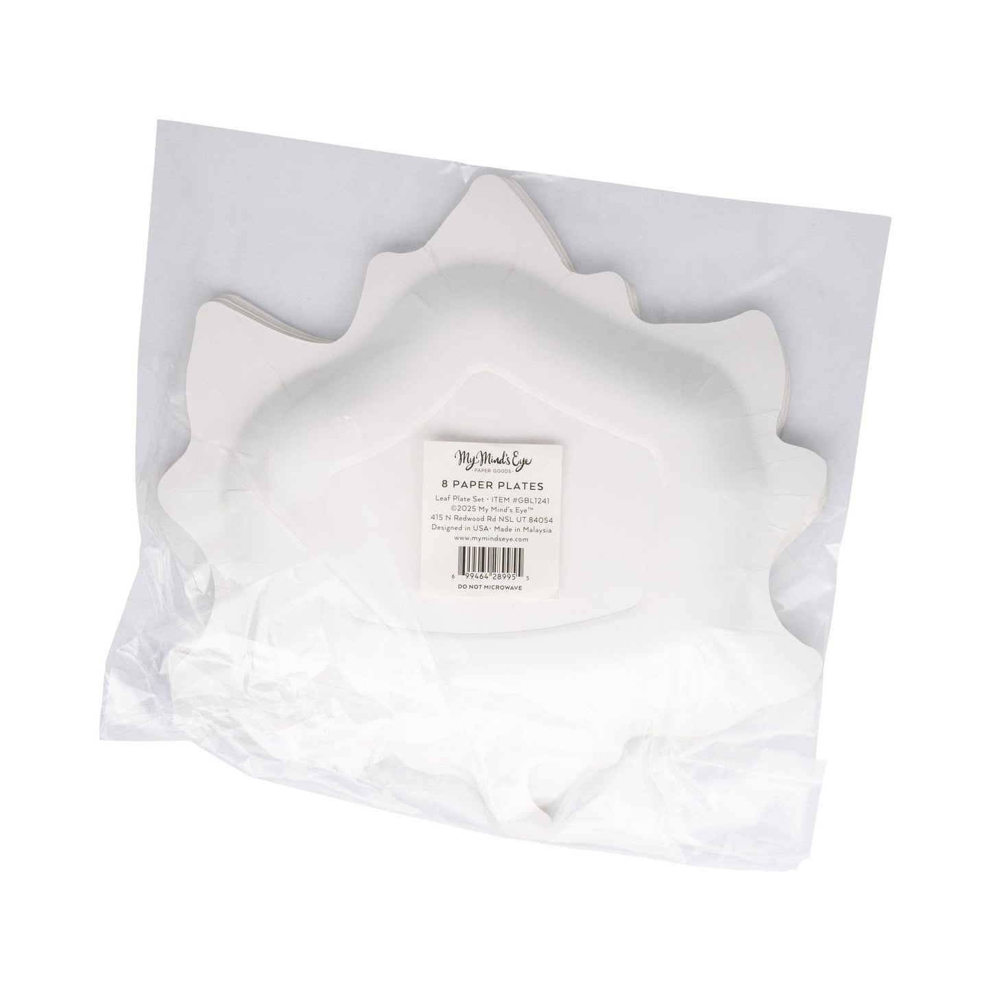 Leaf Shaped Paper Plate Set