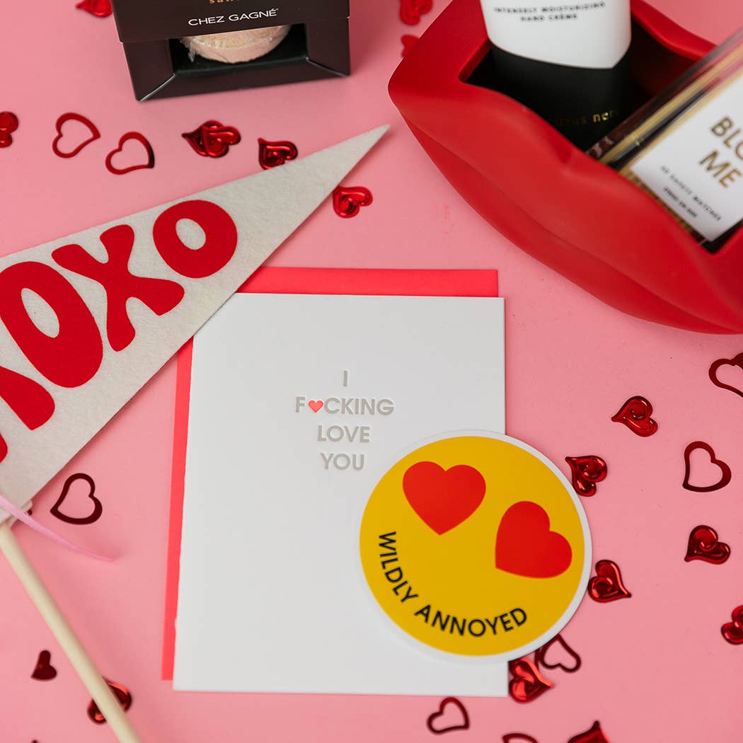 Wildly Annoyed - Heart Eyes - Vinyl Sticker