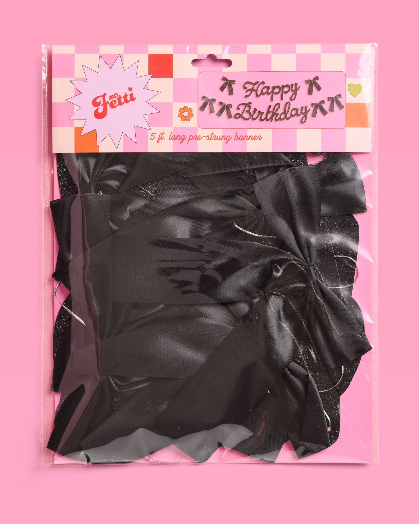 Happy Birthday Black Bow Banner | Emo, HBD, Sparkle