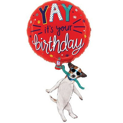 37" Yay It's Your Birthday Dog Balloon