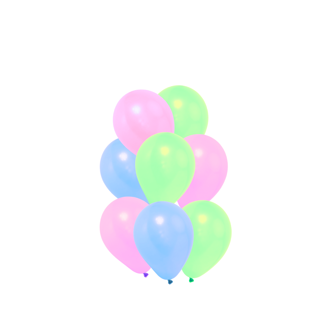 Latex Balloon Bouquet with Helium