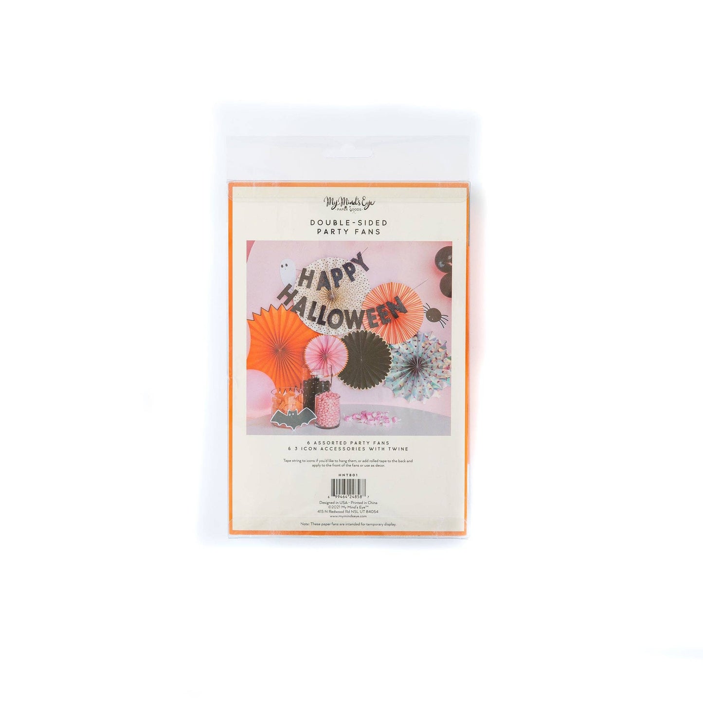 Happy Haunting Party Fans 6 set
