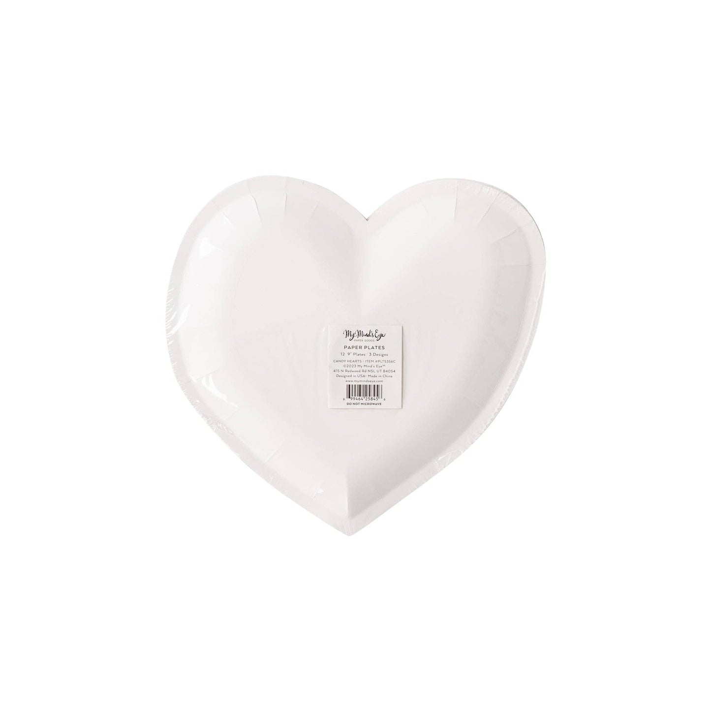 Candy Hearts Shaped Plates