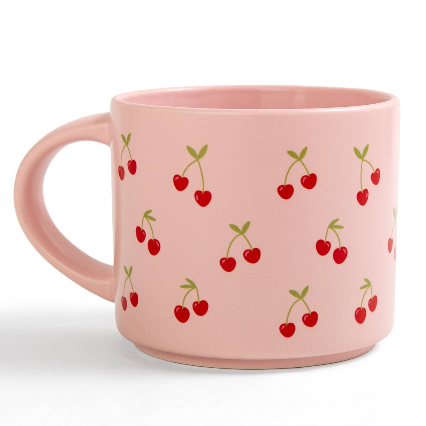 Cherries Ceramic Mug - Pink