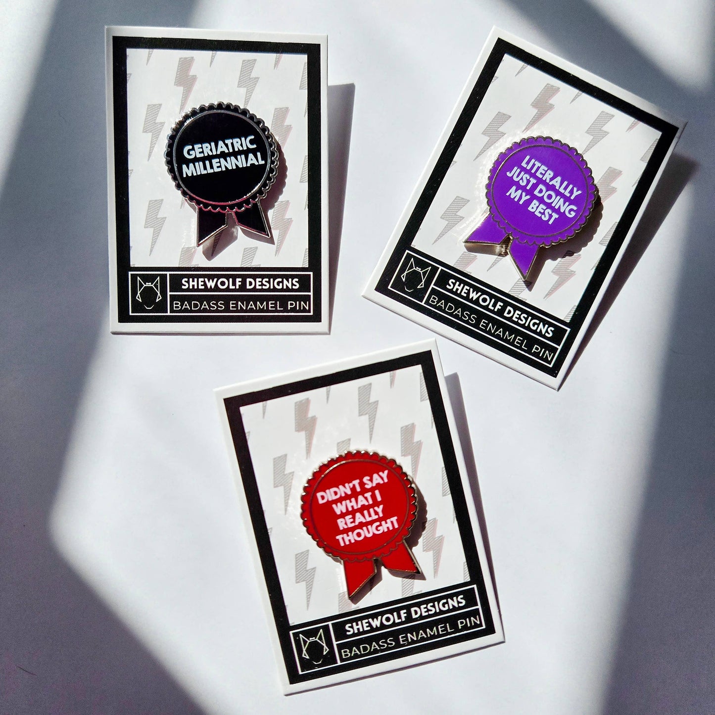 Pin: Just Doing My Best Sassy Encouraging Award