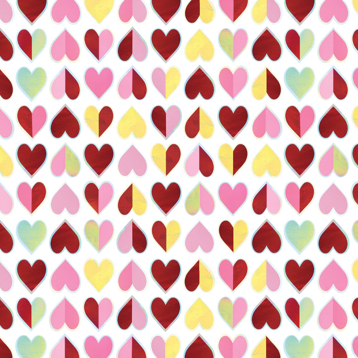 Sparkling Hearts - Wrap - Rolls: 5' X 30"
