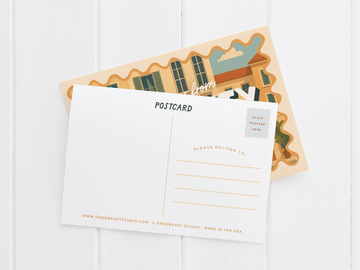 Lakewood Main Street Scenery Postcard