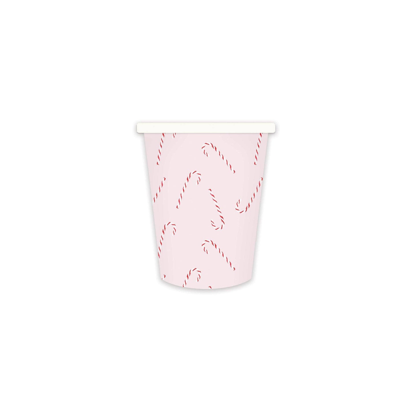 Whimsy Santa Scattered Candy Cane Paper Party Cups