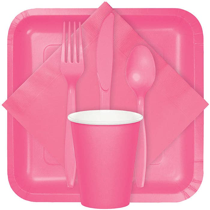 Candy Pink Value Friendly 9 oz Hot & Cold Paper Cups, 8/Pkg
