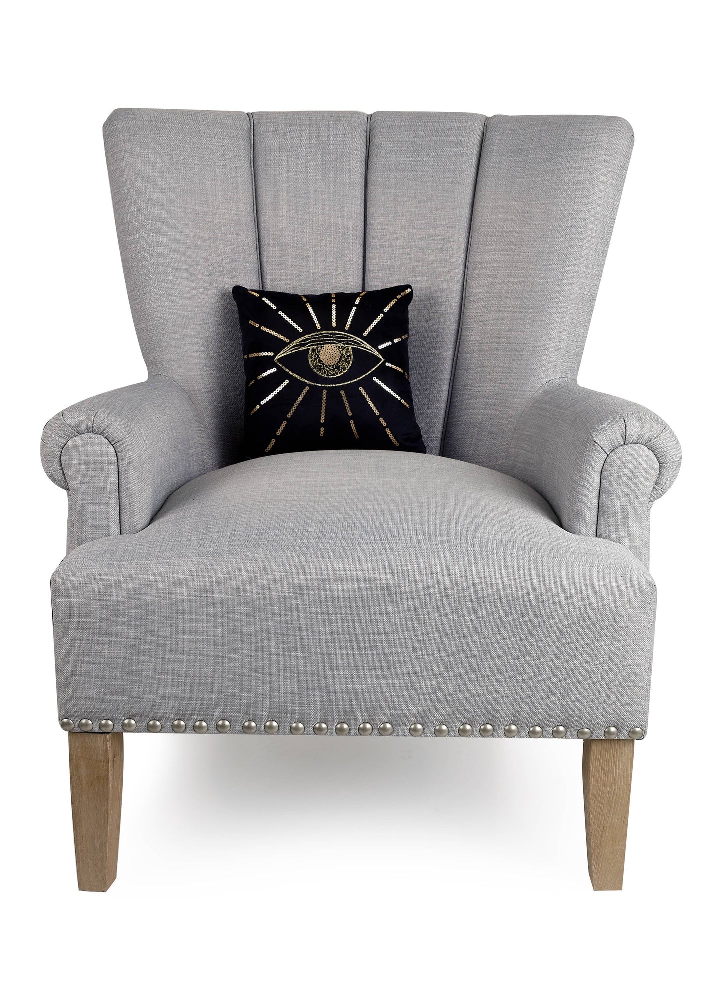 Halloween Eye Embroidered Pillow