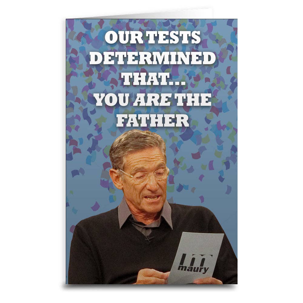 Maury "You Are the Father" Card: Card