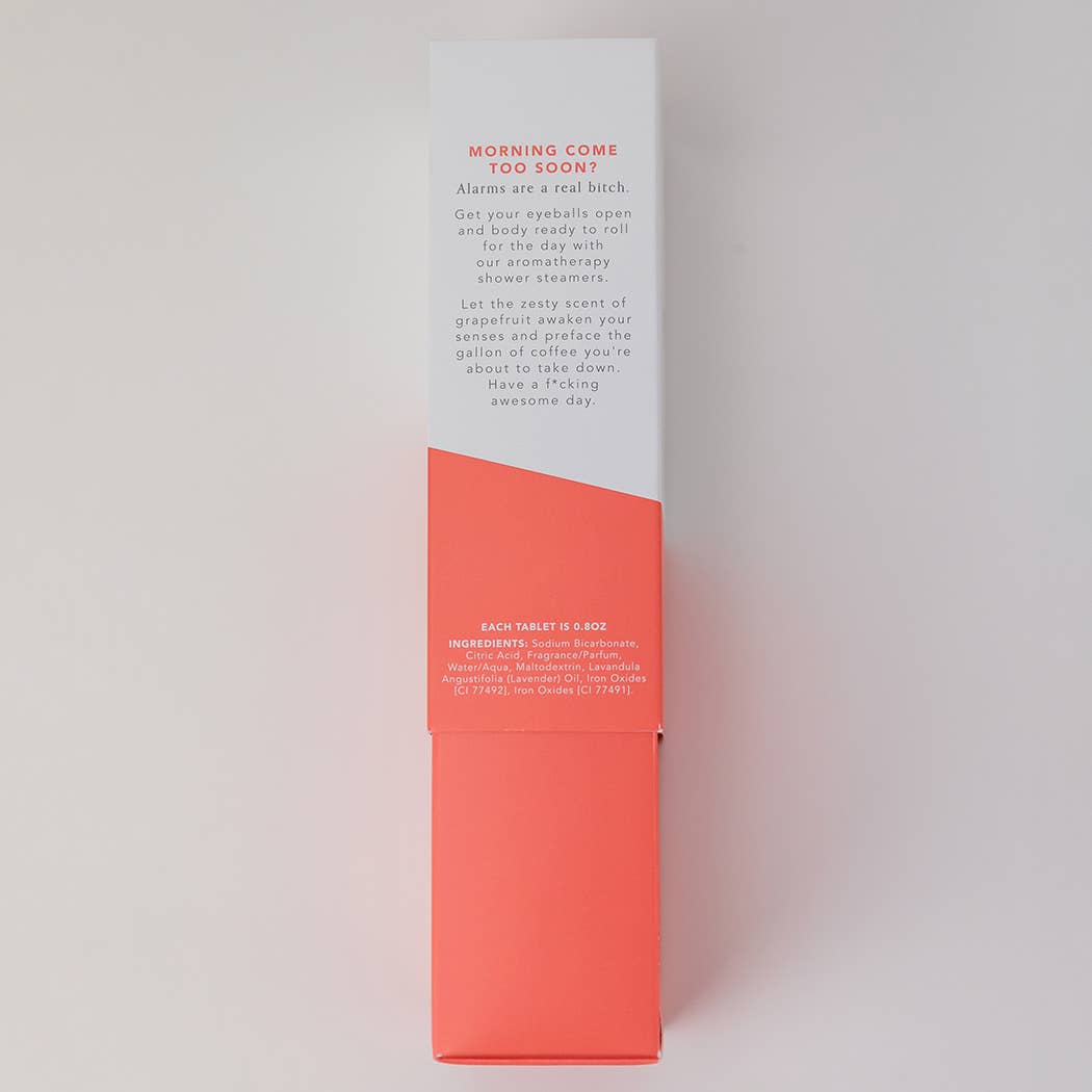 Wake The F*ck Up Shower Steamers - Grapefruit - Set of 8 Tabs