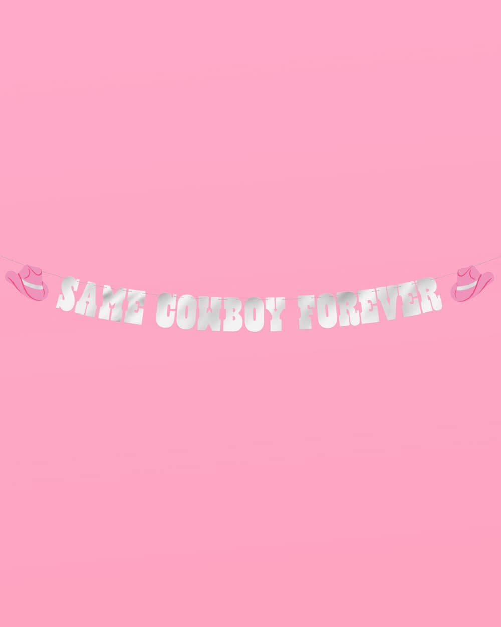 Same Cowboy Forever Bachelorette Banner, Rodeo Bridal Shower