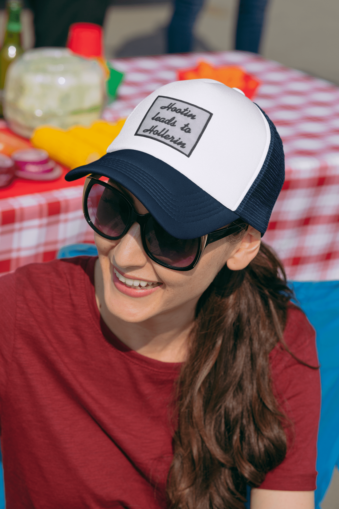 Hootin Leads to Hollerin, Embroidered Iron on Patch