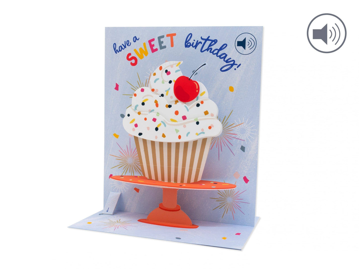 Cupcake Stand Pop-Up Card With Sound