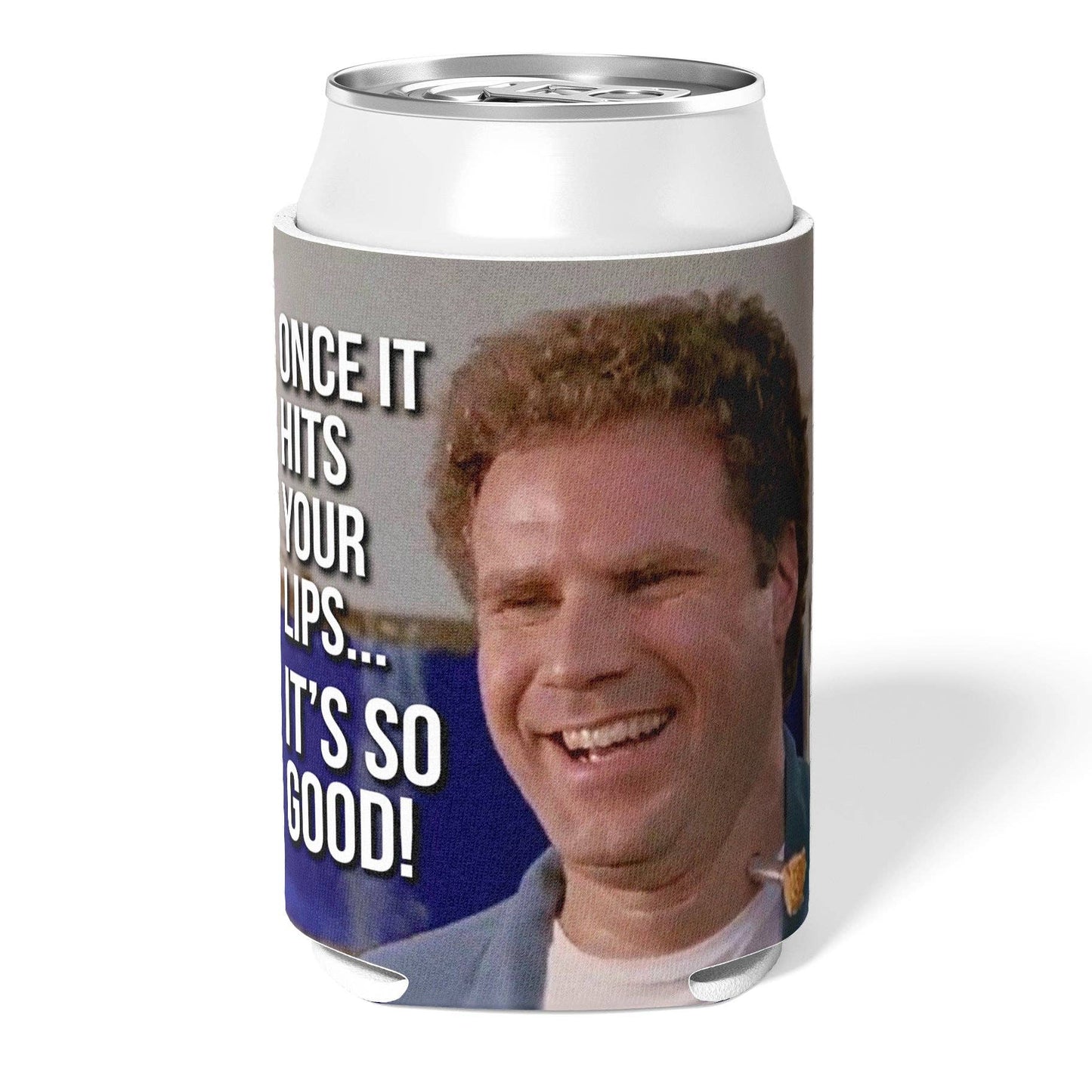 Once It Hits Your Lips "Old School" Can Koozie