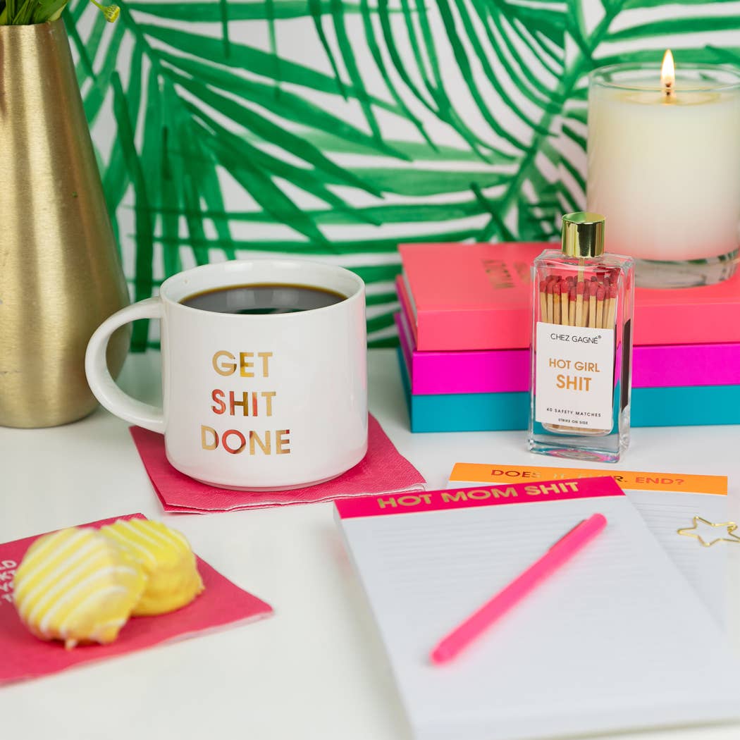 Get Shit Done - Jumbo Stackable Coffee Tea Mug