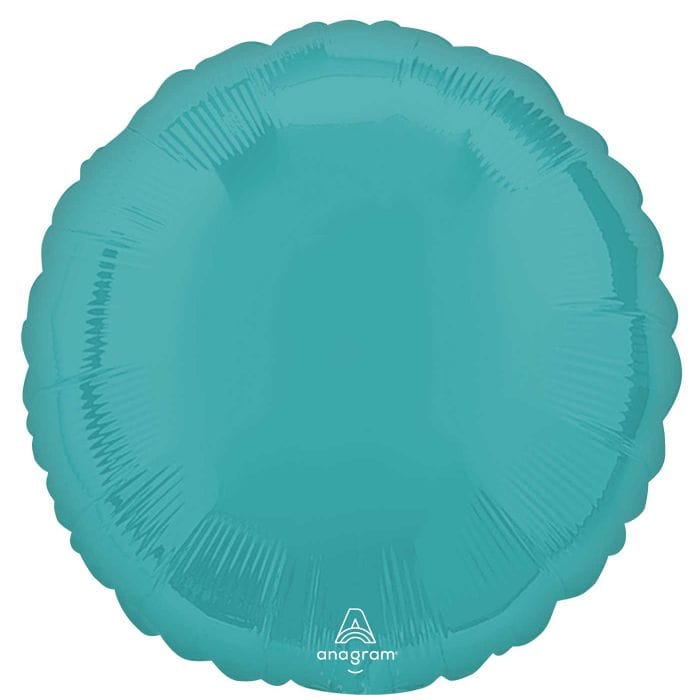 18" Aqua Blue Circle Balloon