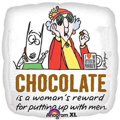 18" Maxine Chocolate Humor Balloon