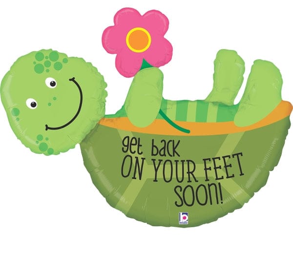 40” Get Back On Your Feet Turtle Balloon