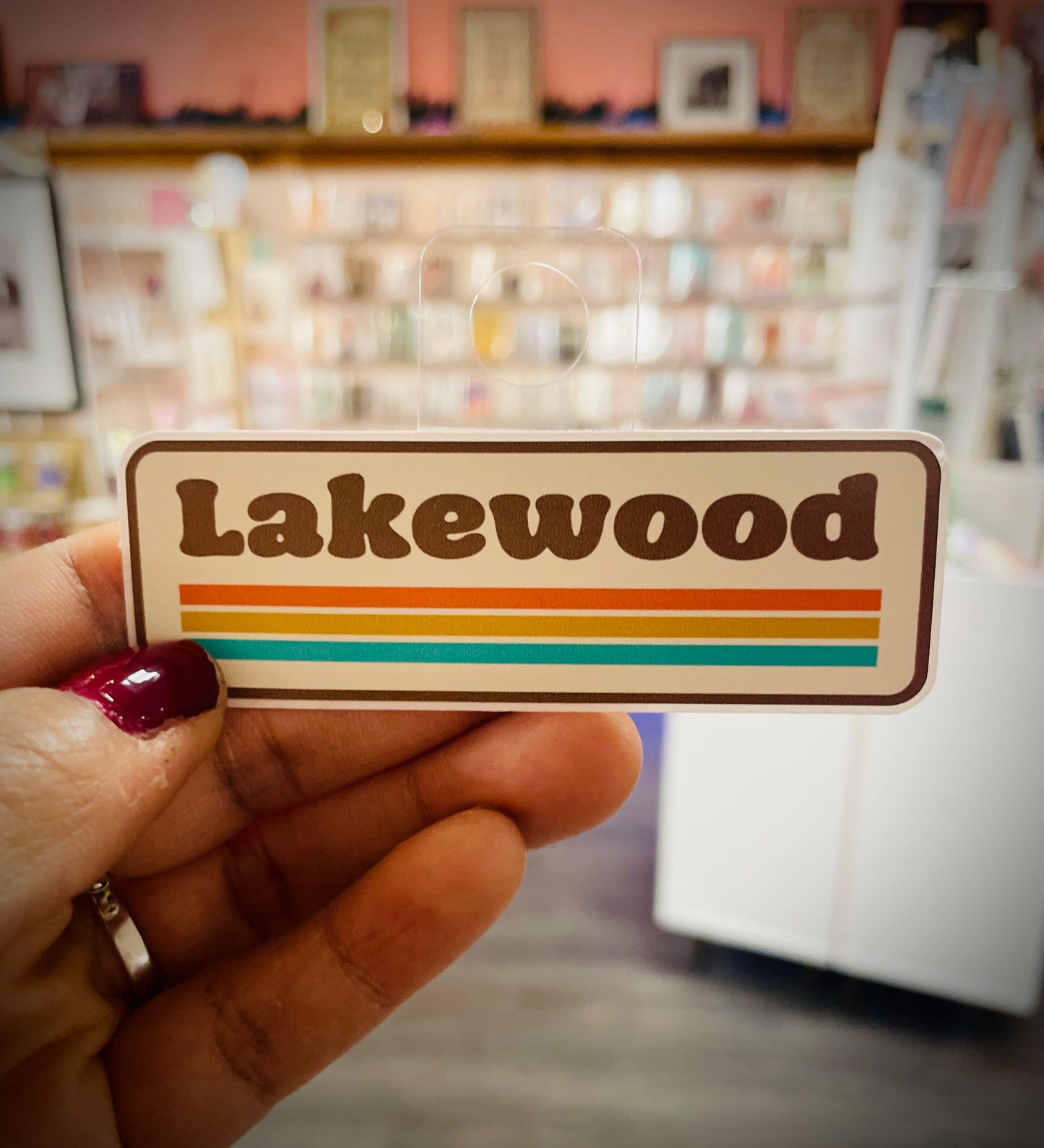 Lakewood RETRO City Sticker Decal, Retro City Sticker