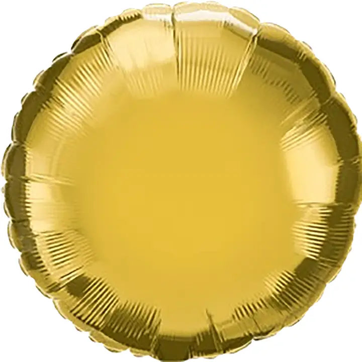 18" Gold Circle Balloon