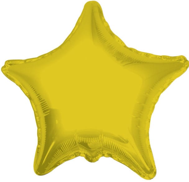 18" Gold Star Balloon