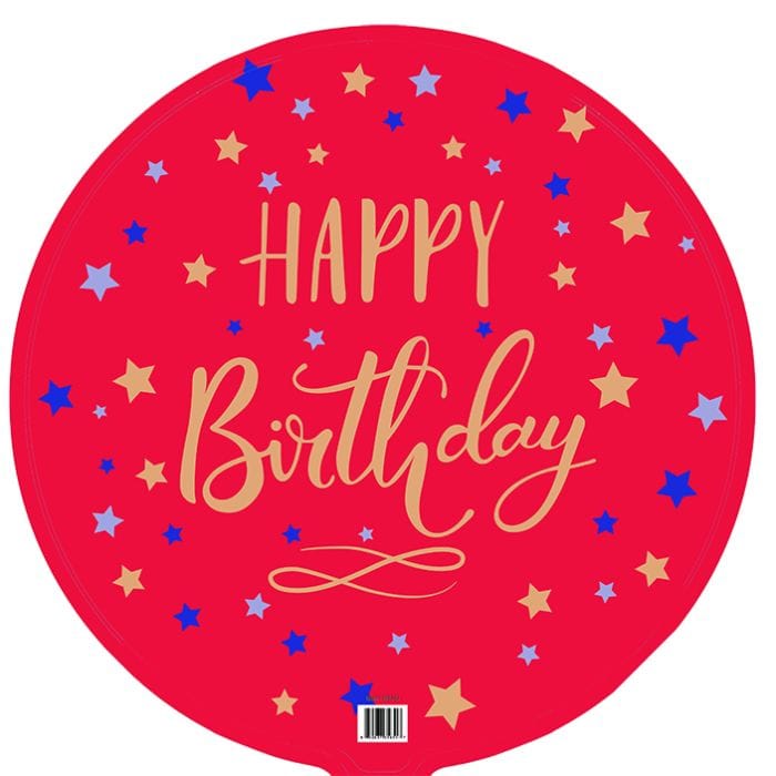 18" Happy Birthday Falling Stars Balloon