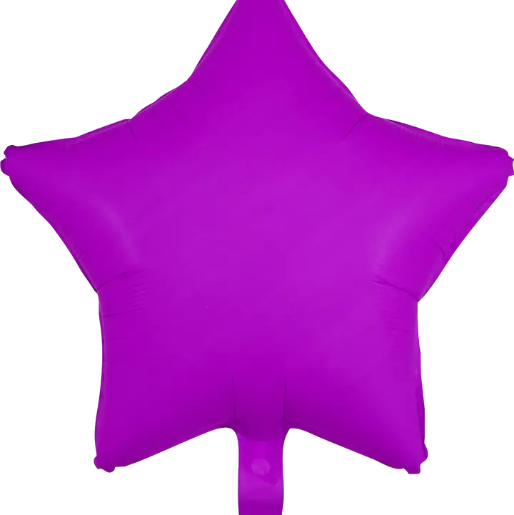 18" Neon Purple Star Balloon
