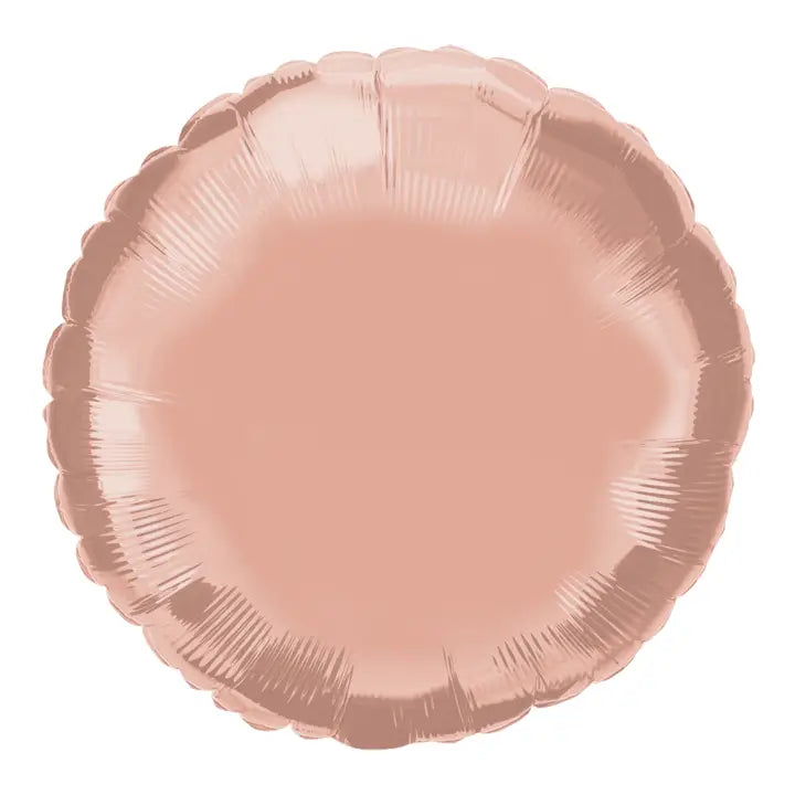 18" Rose Gold Circle Balloon