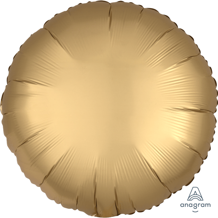 18" Satin Gold Circle Balloon
