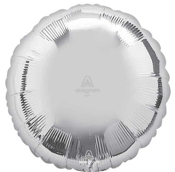 18" Silver Circle Balloon