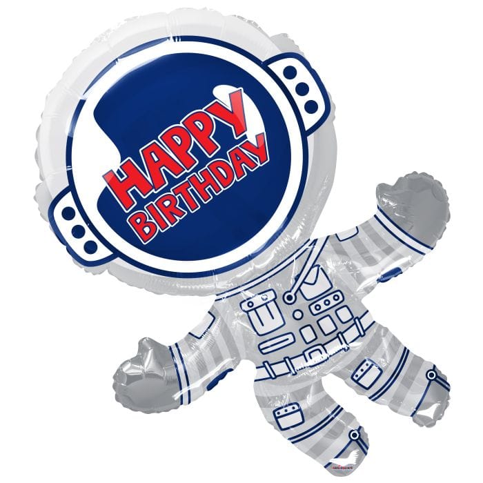 36" Space Man Birthday Balloon