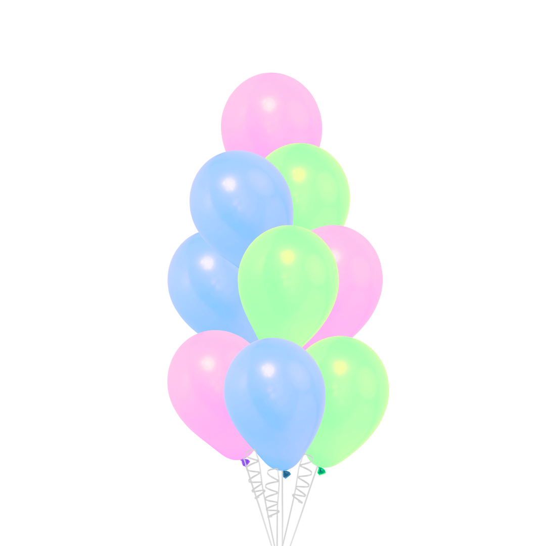 Latex Balloon Bouquet with Helium