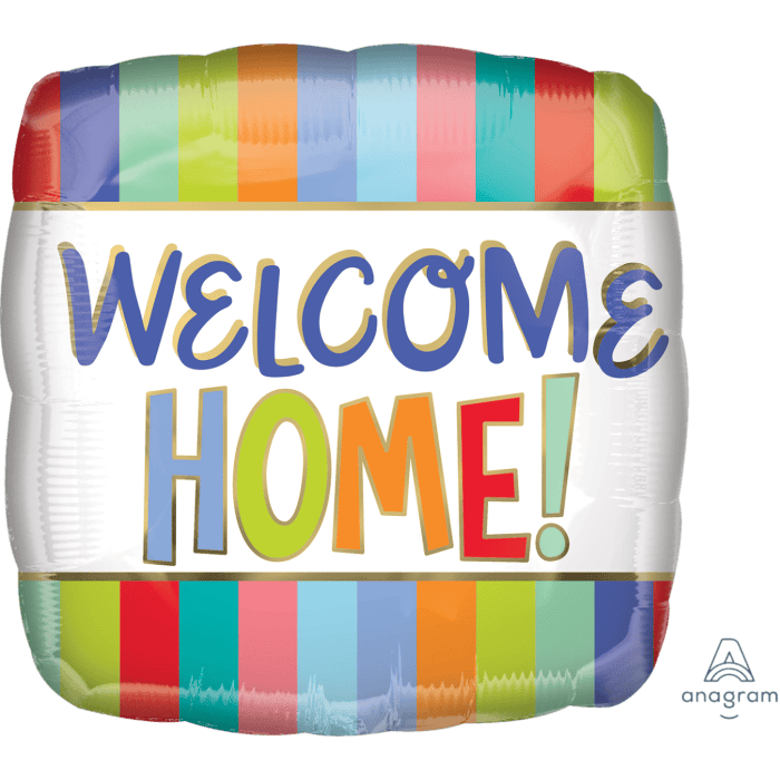 18" Welcome Home Stripes Balloon