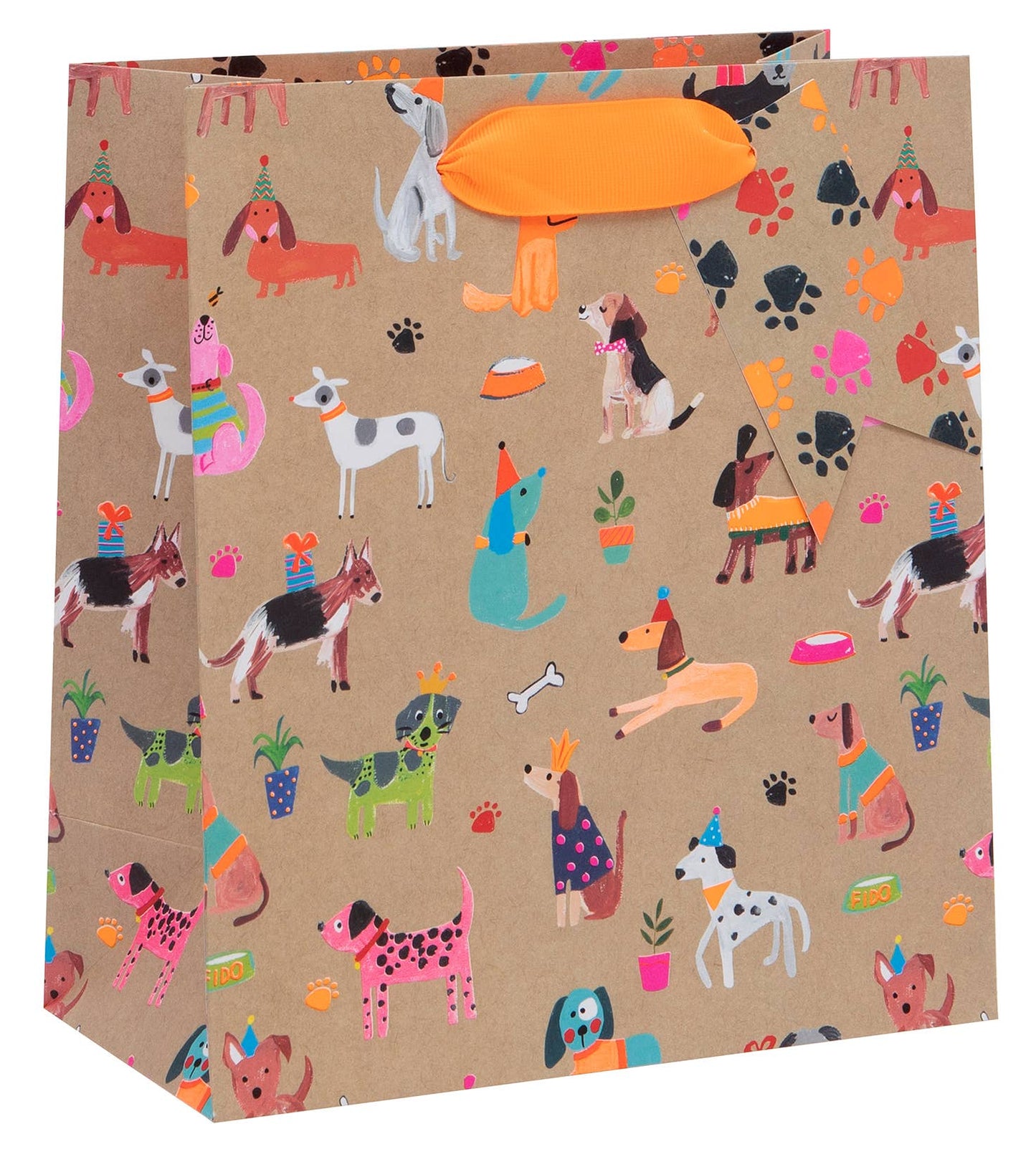 BAG MEDIUM KRAFT PS DOGS