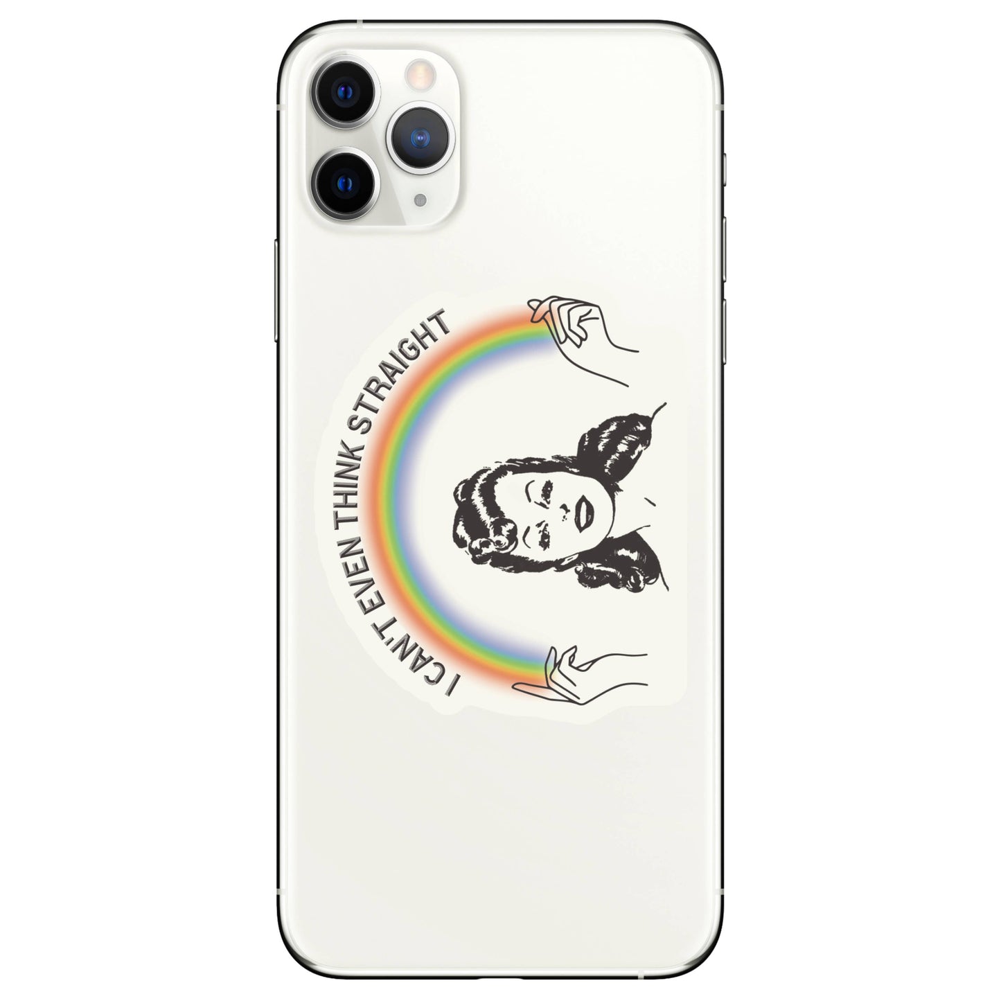 I Can't Even Think Straight Pride High Quality Vinyl Sticker