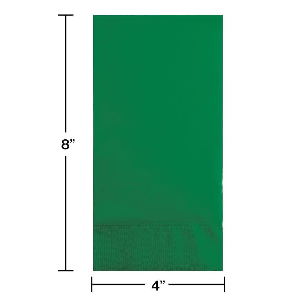 Emerald Green 3 Ply Guest Towels, 16/Pkg
