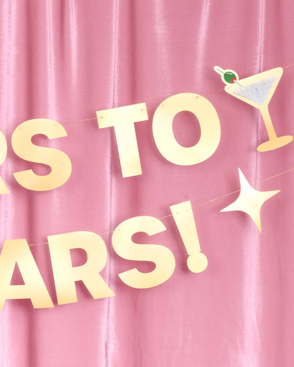 Cheers to 50 Years Banner - 3D paper banner, 50th Birthday