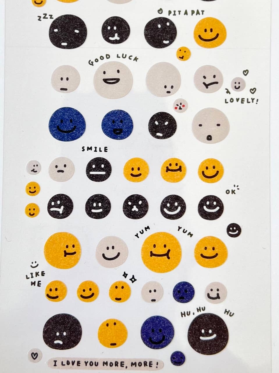 SMILE FACE HU HU STICKERS
