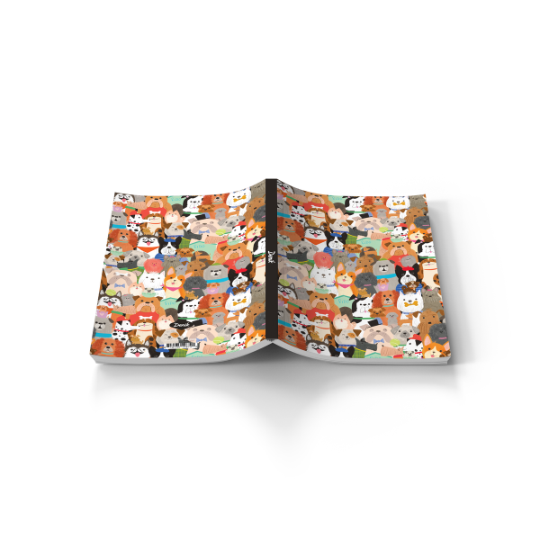 Dog & Puppy Love Classic Layflat Notebook Journal LFC2557L