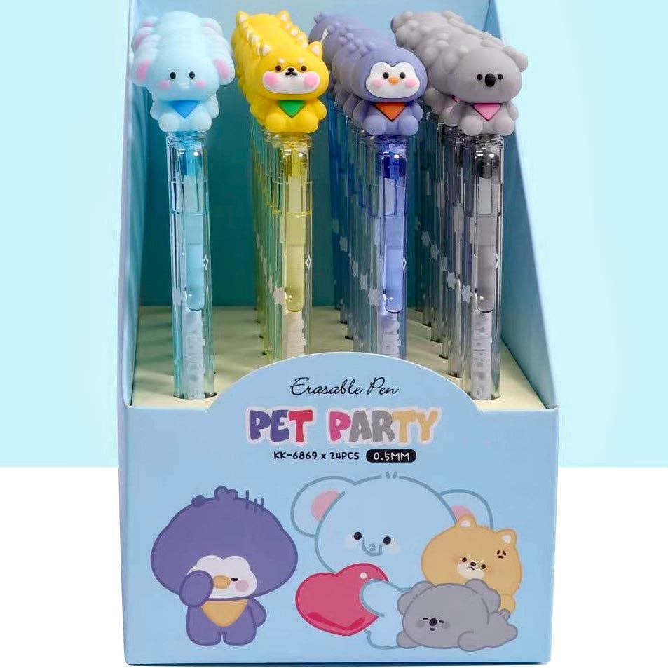 PET PARTY RETRACTABLE GEL PEN