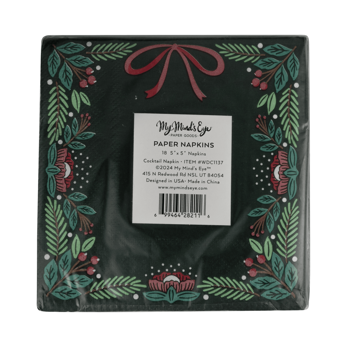 Eat Drink & Be Merry Cocktail Napkin