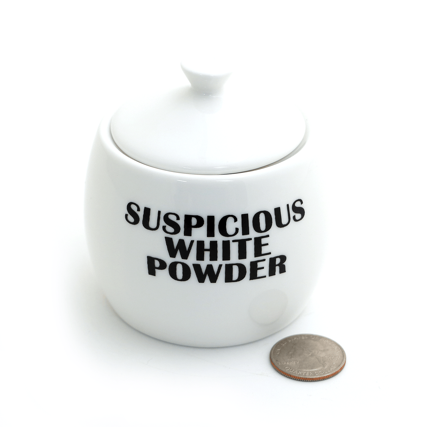 Suspicious White Powder Round Sugar Bowl - LIMITED EDITION